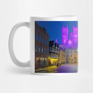 Lincoln Cathedral and Castle Square Mug